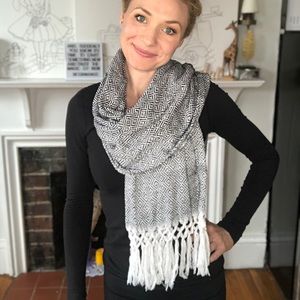 Versatile handmade scarf/shawl